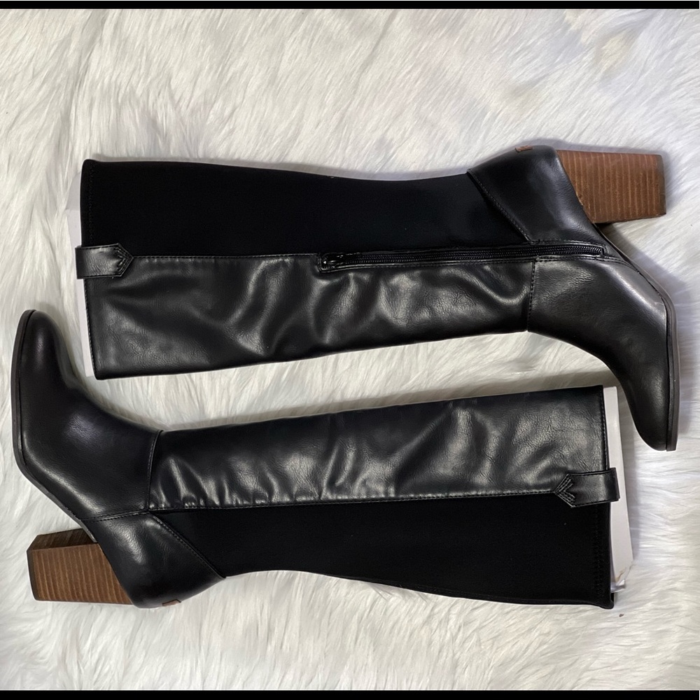 New DR. SCHOLL'S WOMENS A-OKAY TALL BOOT - BLACK - Picture 3 of 14